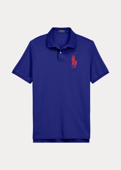 Men's Polo Ralph Lauren Custom Slim Fit Mesh Polos | 504127WYN